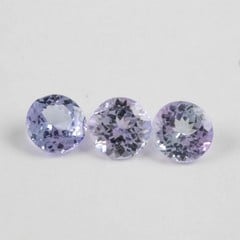 Lot 140  
            Nottingham Luxury Room - Delivery Only 

                
2.22ct Tanzanite Faceted Round-cut Trio of Gemstones, 6mm
