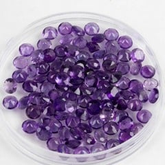 Lot 158  
            Nottingham Luxury Room - Delivery Only 

                
22.06ct Amethyst Faceted Round-cut Parcel of Gemstones, 4mm
