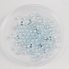 Lot 163  
            Nottingham Luxury Room - Delivery Only 

                
10.26ct Blue Topaz - Sky Faceted Round-cut Parcel of Gemstones, 2.75mm
