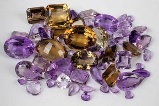 Lot 173  
            Nottingham Luxury Room - Delivery Only 

                
301.04ct Citrine and Amethyst Faceted Mixed-cut Parcel of Gemstones, mixed