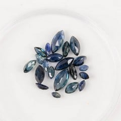 Lot 182  
            Nottingham Luxury Room - Delivery Only 

                
5.64ct Sapphire Faceted Marquise-cut Parcel of Gemstones, mixed