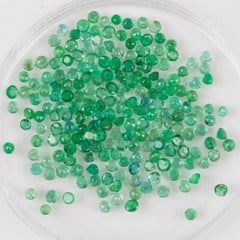 Lot 183  
            Nottingham Luxury Room - Delivery Only 

                
8.75ct Emerald Faceted Round-cut Parcel of Gemstones, 2mm