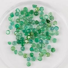 Lot 184  
            Nottingham Luxury Room - Delivery Only 

                
8.81ct Emerald Faceted Round-cut Parcel of Gemstones, 2.75mm