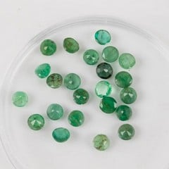 Lot 185  
            Nottingham Luxury Room - Delivery Only 

                
5.48ct Emerald Faceted Round-cut Parcel of Gemstones, 4mm