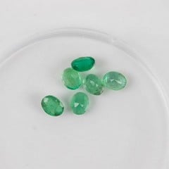 Lot 186  
            Nottingham Luxury Room - Delivery Only 

                
2.17ct Emerald Faceted Oval-cut Parcel of Gemstones, 5x4mm