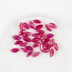 Lot 188  
            Nottingham Luxury Room - Delivery Only 

                
5.09ct Ruby Faceted Marquise-cut Parcel of Gemstones, 5x2.5mm