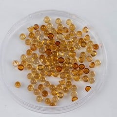 Lot 190  
            Nottingham Luxury Room - Delivery Only 

                
12.83ct Citrine Cabochon Round-cut Parcel of Gemstones, 2.75mm