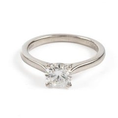 Lot 19  
            Nottingham Luxury Room - Delivery Only 

                
Platinum 950 1.00ct Laboratory Grown Round Brilliant-cut Diamond Ring, Size N½, 4...
