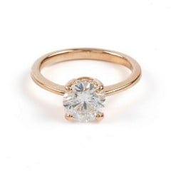 Lot 20  
            Nottingham Luxury Room - Delivery Only 

                
18ct Rose Gold 1.30ct Laboratory Grown Round Brilliant-cut Diamond Ring, Size K, ...