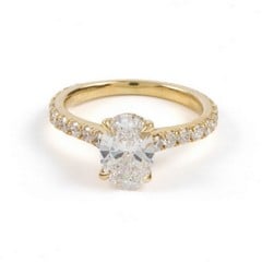 Lot 21  
            Nottingham Luxury Room - Delivery Only 

                
18ct Yellow Gold 1.10ct Laboratory Grown Oval Brilliant-cut with 0.56ct Shoulders...