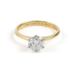 Lot 22  
            Nottingham Luxury Room - Delivery Only 

                
18K Yellow and Platinum 0.90ct Laboratory Grown Round Brilliant-cut Diamond Ring,...