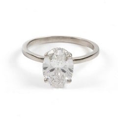 Lot 26  
            Nottingham Luxury Room - Delivery Only 

                
Platinum 950 1.98ct Laboratory Grown Oval Brilliant-cut Diamond Ring, Size M, 3.3...