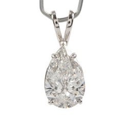 Lot 35  
            Nottingham Luxury Room - Delivery Only 

                
Platinum 950 2.26ct Laboratory Grown Pear Brilliant-cut Pendant, 1.7g. Colour F, ...