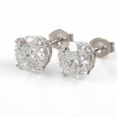 Lot 40  
            Nottingham Luxury Room - Delivery Only 

                
Platinum 950 3.12ct Total Laboratory Grown Round Brilliant-cut Diamond Stud Earri...