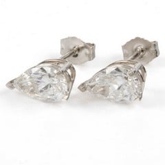 Lot 47  
            Nottingham Luxury Room - Delivery Only 

                
Platinum 950 2.08ct Total Laboratory Grown Pear Brilliant-cut Diamond Stud Earrin...