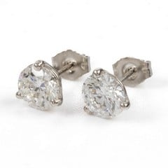 Lot 50  
            Nottingham Luxury Room - Delivery Only 

                
Platinum 950 2.00ct Total Laboratory Grown Round Brilliant-cut Diamond Stud Earri...