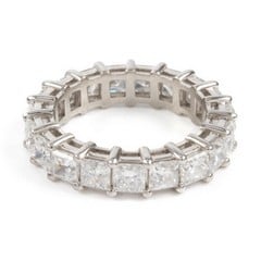 Lot 8  
            Nottingham Luxury Room - Delivery Only 

                
Platinum 900 4.00ct Laboratory Grown Princess-cut Diamond Eternity Ring, Size M½,...