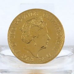 Lot 11  
            Nottingham Luxury Room - Delivery Only 

                
Britannia 24K Gold 2017 Queen Elizabeth II One Ounce Coin (VAT Only Payable on Bu...