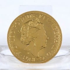 Lot 14  
            Nottingham Luxury Room - Delivery Only 

                
Britannia 24K Gold 2018 Queen Elizabeth II One Ounce Coin (VAT Only Payable on Bu...