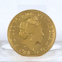 Lot 16  
            Nottingham Luxury Room - Delivery Only 

                
Britannia 24K Gold 2018 Queen Elizabeth II One Ounce Coin (VAT Only Payable on Bu...