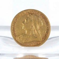 Lot 17  
            Nottingham Luxury Room - Delivery Only 

                
22ct Gold 1900 Queen Victoria Full Sovereign Coin (VAT Only Payable on Buyers Pre...