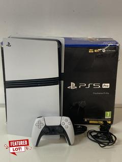 Lot 13  
            Birmingham Tech  - Parcel Delivery Only 

                
PLAYSTATION 5 PRO GAMING CONSOLE (ORIGINAL RRP - £699) IN WHITE. (DUAL SENSE PS5 ...
