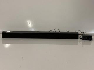 Lot 142  
            Birmingham Tech  - Parcel Delivery Only 

                
PANASONIC SC-HTB150EBK SOUND BAR (ORIGINAL RRP - £129). (POWER CABLE & REMOTE) [J...