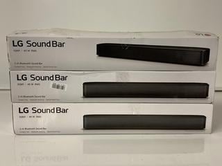 Lot 143  
            Birmingham Tech  - Parcel Delivery Only 

                
LG SQM1 40 W RMS 3 X SOUND BAR (ORIGINAL RRP - £240). (POWER CABLE & REMOTE) [JPT...