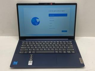 Lot 15  
            Birmingham Tech  - Parcel Delivery Only 

                
LENOVO IDEAPAD SLIM 3 14IAN8 512GB LAPTOP (ORIGINAL RRP - £399) IN BLUE. (CHARGIN...