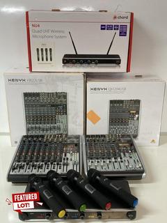 Lot 26  
            Birmingham Tech  - Parcel Delivery Only 

                
QUANTITY OF 3 X MUSIC TECH TO INCLUDE BEHRINGER XENYX X1622USB (ORIGINAL RRP - £6...