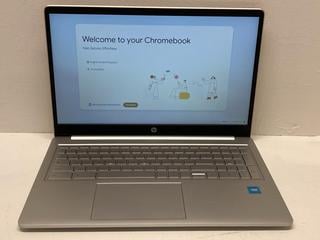 Lot 37  
            Birmingham Tech  - Parcel Delivery Only 

                
HP CHROMEBOOK 15A-NA0000SL 128GB LAPTOP (ORIGINAL RRP - £150) IN ROSE. (CHARGING ...