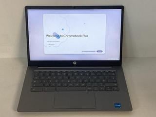 Lot 47  
            Birmingham Tech  - Parcel Delivery Only 

                
HP CHROMEBOOK PLUS 14A-NF0000SA 256GB LAPTOP (ORIGINAL RRP - £439) IN SILVER. (CH...