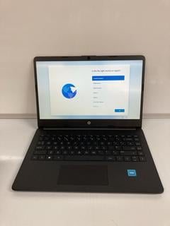 Lot 84  
            Birmingham Tech  - Parcel Delivery Only 

                
HP 14S-DQ000SA 64GB LAPTOP (ORIGINAL RRP - £229) IN BLACK. (CHARGING CABLE, BOXED...