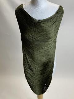 Lot 114  
            Birmingham Premium - Parcel Delivery Only 

                
JADED LONDON KHAKI FRINGE MINI DRESS (SIZE L)