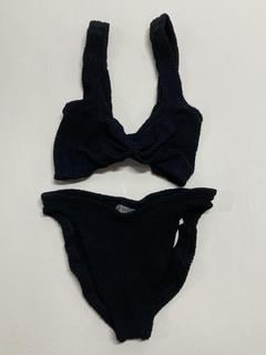 Lot 128  
            Birmingham Premium - Parcel Delivery Only 
                
HUNZA G LONDON BLACK BIKINI JAMIE SUIT (ONE SIZE) ORIGINAL RRP £175