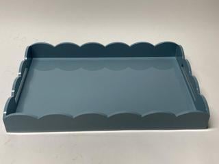 Lot 255  
            Birmingham Premium - Parcel Delivery Only 

                
ADDISON ROSS LONDON SCALLOPED TRAY COLOR BLUE ORIGINAL RRP £231