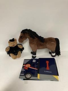 Lot 315  
            Birmingham Premium - Parcel Delivery Only 

                
3 X TOYS TO INCLUDE PLUSH HORSE BROWN