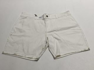 Lot 36  
            Birmingham Premium - Parcel Delivery Only 
                
PAIGE THOMPSON SHORT TROUSER (SIZE 38) COLOUR (ATLANTIC FROST) ORIGINAL RRP £165