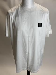 Lot 38  
            Birmingham Premium - Parcel Delivery Only 
                
STONE ISLAND T-SHIRT (SIZE XXL) COLOUR (WHITE) ORIGINAL RRP £160
