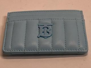 Lot 46  
            Birmingham Premium - Parcel Delivery Only 
                
BURBERRY LOLA QUILTED LEATHER CARD CASE COLOUR (LIGHT BLUE) ORIGINAL RRP £220