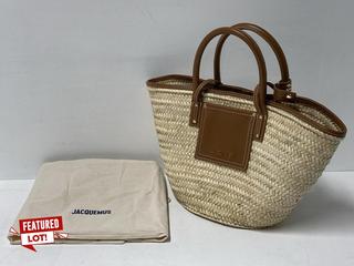 Lot 4  
            Birmingham Premium - Parcel Delivery Only 

                
JACQUEMUS LE RAPHIA PANIER SOLI TOTE BASKET BAG ORIGINAL RRP £415