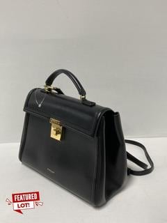 Lot 6  
            Birmingham Premium - Parcel Delivery Only 

                
DEMELIER BLACK LEATHER MIDI TOP-HANDLE BAG ONE BROKEN HOOK (COLOUR BLACK) ORIGINA...