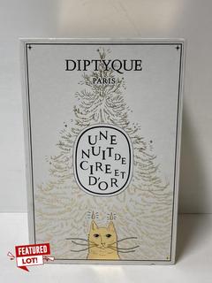 Lot 9  
            Birmingham Premium - Parcel Delivery Only 

                
DIPTYQUE HOLIDAY ADVENT CALENDAR ORIGINAL RRP £399
