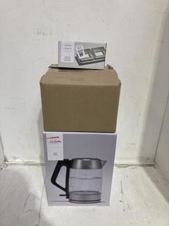 Lot 1004  
            Birmingham SR107 - Parcel Delivery Only 
                
3 X JOHN LEWIS & PARTNERS ITEMS TO INCLUDE GLASS KETTLE