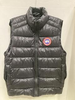 Lot 1010  
            Birmingham SR107 - Parcel Delivery Only 
                
CANADIAN GOOSE PUFFER VEST IN BLACK SIZE M