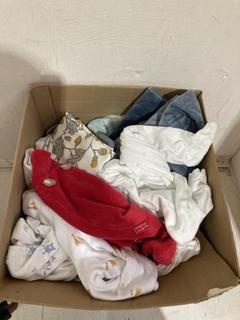 Lot 1057  
            Birmingham SR107 - Parcel Delivery Only 

                
30X BABY CLOTHES TO INCLUDE NEXT BABY ONESIE
