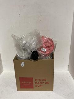Lot 1151  
            Birmingham SR107 - Parcel Delivery Only 

                
BOX OF ITEMS TO INCLUDE JOHN LEWIS AND PARTNERS PINK BONNET HAT