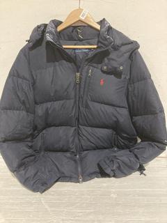 Lot 1160  
            Birmingham SR107 - Parcel Delivery Only 

                
RALPH LAUREN BLUE PUFFY COAT UK SIZE M