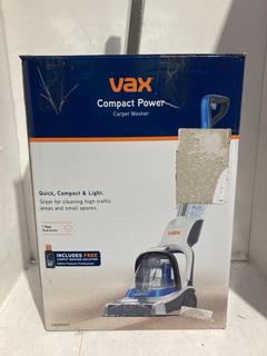 Lot 121  
            Birmingham SR107 - Parcel Delivery Only 
                
VAX COMPACT POWER CARPET MODEL CWCPV011