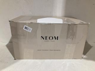 Lot 1237  
            Birmingham SR107 - Parcel Delivery Only 

                
JOHN LEWIS & PARTNERS NEOM WWELL BEING LONDON ESENTIAL OIL DIFFUSER KIT